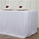 Econoline 8 foot Fitted Tablecloths - White
