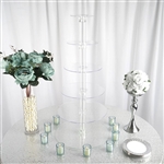 6 Tier Clear Round Acrylic Cupcake Stand