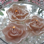 Floating Rose Candle 4 Pack - Dusty