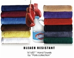 16x30 Bleach Resistant Hand Towels By Paris Collection