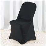 Premium Spandex Folding Chair Cover - Black