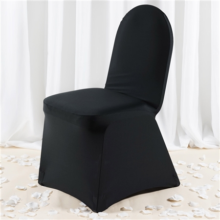 Black Spandex Chair Cover - Discount Wholesale Wedding Chair Covers | RazaTrade