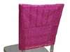 Duchess Sequin Chair Caps (Square-Top) - Fushia