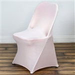 Chair Covers for Folding Chair / Spandex - Blush