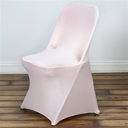 Chair Covers for Folding Chair / Spandex - Blush