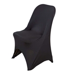Chair Covers for Folding Chair / Spandex - Black