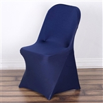 Chair Covers For Folding Chair / Spandex (Navy Blue) for Events | RazaTrade