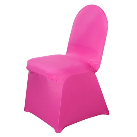 Spandex Chair Cover - Fuchsia Chair Covers At A Low Bulk Price | RazaTrade