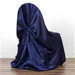 Universal Satin Chair Cover - Navy Blue