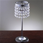 11.5" Stunning Metal Votive Tealight Crystal Candle Holder