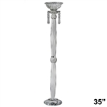 35" Gemcut Egyptian Handcrafted Glass Floral Vase Votive Candle Holder Wedding Centerpiece