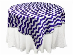 Rental Chevron 90” x 90” Square Tablecloth