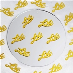 Metallic Foil Wedding-Party Love Confetti - 300 PCS- Gold