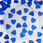 Dreamy Metallic Foil Wedding-Party Heart Confetti Sprinkles- 300 PCS-Royal Blue