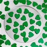 Dreamy Metallic Foil Wedding-Party Heart Confetti Sprinkles- 300 PCS-Green