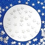 Twinkling Metallic Foil Wedding-Party Star Confetti Sprinkles-300 PCS-Silver