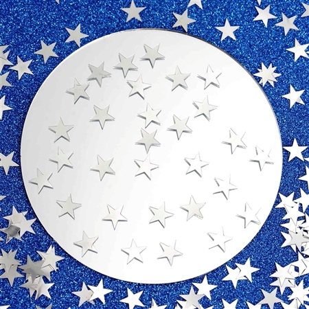Twinkling Metallic Foil Wedding-Party Star Confetti Sprinkles-300 PCS-Silver