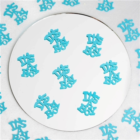 Baby Shower Confetti - Blue Confetti Bulk - Metallic Foil Confetti | RTLINENS