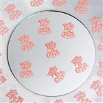Baby Shower Confetti - Pink Confetti Bulk - Metallic Foil Confetti | RTLINENS