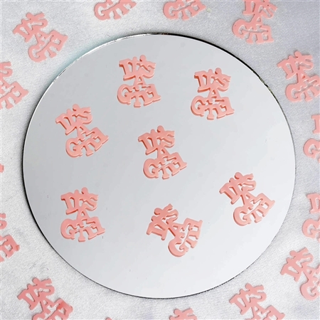 Baby Shower Confetti - Pink Confetti Bulk - Metallic Foil Confetti | RTLINENS