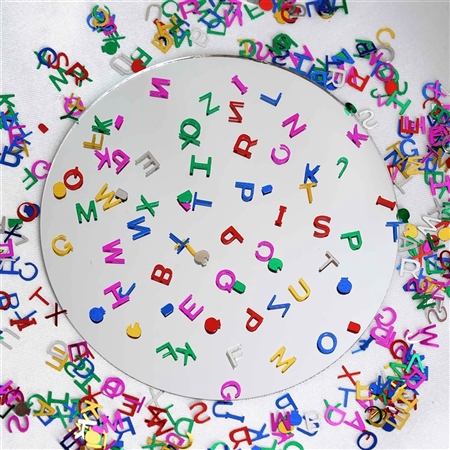 Metallic Foil Wedding Party Alphabet Confetti Sprinkles-300PCS-Assorted