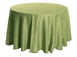 Rental Crinkle Taffeta 132" Round Tablecloth
