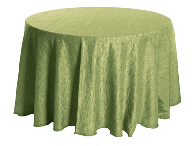 Rental Crinkle Taffeta 90" Round Tablecloth