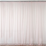 5ft x 10ft Fire Retardant Sheer Floral Lace Premium Curtain Panel Backdrops - Blush - Set Of 2