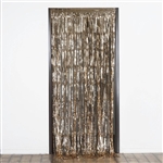 3ft x 8ft Sparkling Metallic Foil Fringe Curtain - Champagne