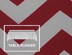 Premium Chevron Table Runner 12”x120”