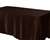 Chocolate 50x120" Satin Rectangle Tablecloth