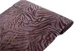 Zebra Stripes fabric bolt 12" x 10Yards - Chocolate / Chocolate
