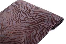Zebra Stripes fabric bolt 12" x 10Yards - Chocolate / Chocolate