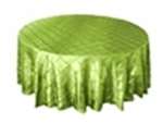 120" Round Tablecloth Pintuck - Apple Green