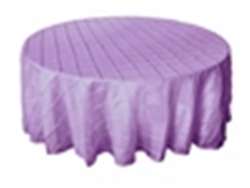 120" Round Tablecloth Pintuck - Lavender