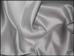 108" Round Matte Satin/Lamour Table Cloths - Silver