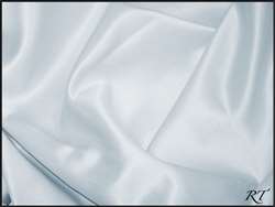 132" Round Matte Satin/Lamour Table Cloths - Ice Blue