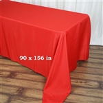 Econoline Red Tablecloth 90x156"
