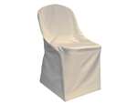 Folding Flat Chair Cover - Ivory