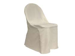 Folding Round Chair Cover - Ivory