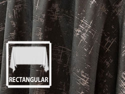 90" x 132" Premium Etched Velvet Rectangular Tablecloth
