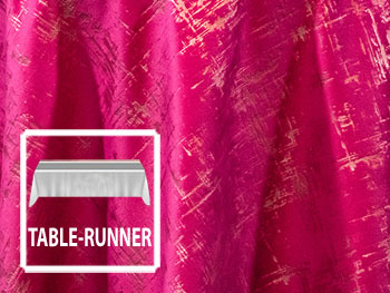 12" x 108" Premium Etched Velvet Table Runner