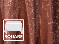 54" x 54" Premium Etched Velvet Square Tablecloth