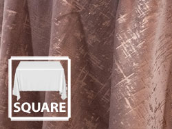 90" x 90" Premium Etched Velvet Square Tablecloth