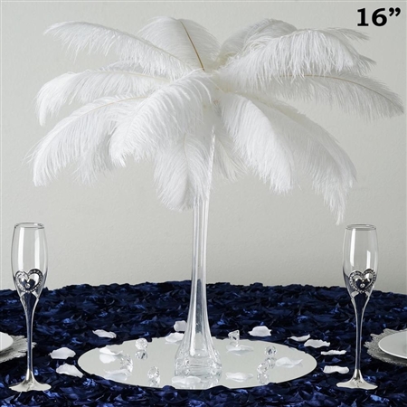 12/Set 16" Eiffel Tower Vases (Clear)