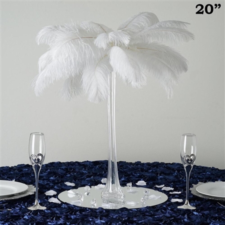 12/Set 20" Eiffel Tower Vases (Clear)