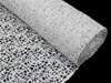 Sequin Studded Lace Fabric Bolt - Silver 54" x 10yards