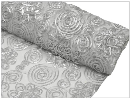 Tulle Satin COUTURE Fabric Bolt - 54" x 4Yard Silver