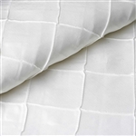 54" x 10" White Yards Pintuck Fabric Bolt Wedding Drape Panel Dress Stage Décor