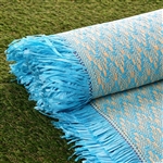 54" x 4 Yards Premium Raffia Picnic Party Upholstery Fabric Bolt - Turquoise